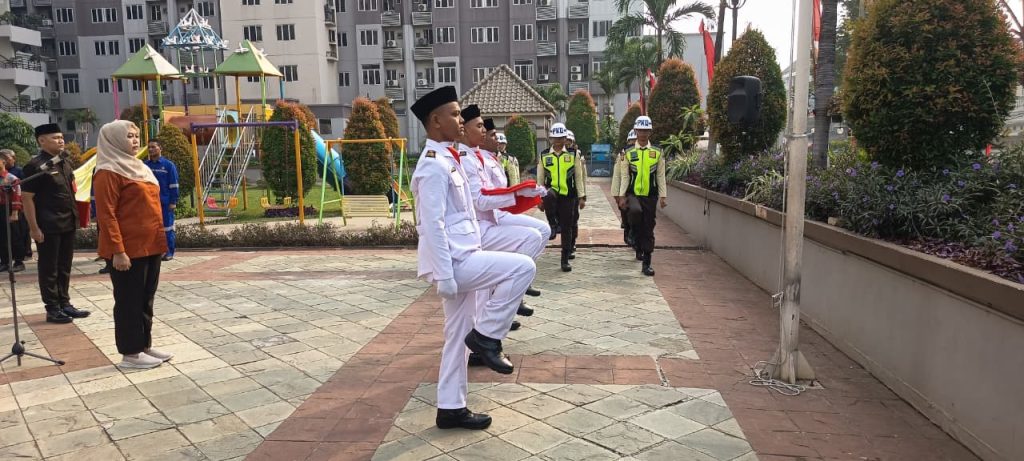 Sagas Security personnel participating in a national day ceremony at clients site